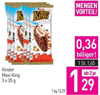 Sutterlüty Kinder Maxi King 3 x 35 g Angebot
