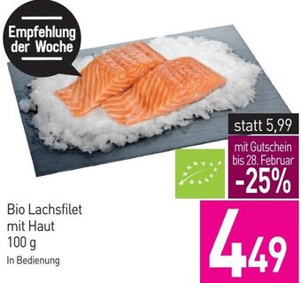 Sutterlüty Bio Lachsfilet mit Haut 100 g Angebot