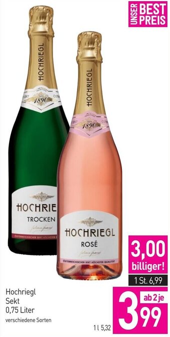 Sutterlüty Hochriegl Sekt 0,75 Liter Angebot