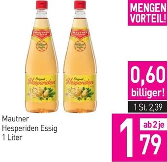 Sutterlüty Mautner Hesperiden Essig 1 Liter Angebot