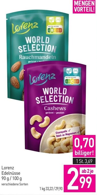 Sutterlüty Lorenz Edelnüsse 90 g/ 100 g Angebot