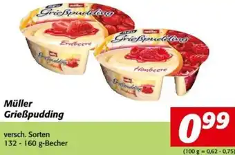 Nah&Frisch Müller Grießpudding 132-160 g-Becher Angebot
