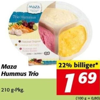 Nah&Frisch Maza Hummus Trio 210 g-Pkg. Angebot