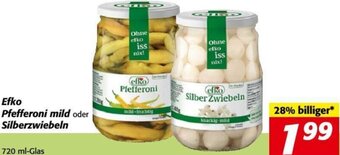 Nah&Frisch Efko Pfefferoni mild oder Silberzwiebel 720 ml-Glas Angebot