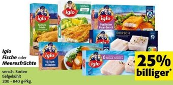 Nah&Frisch Iglo Fische oder Meeresfrüchte 200-840 g-Pkg Angebot