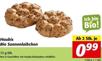 Nah&Frisch Haubis Bio Sonnenlaibchen 72 g-Stk Angebot