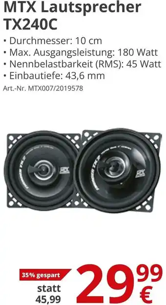 A.T.U. MTX Lautsprecher TX240C Angebot