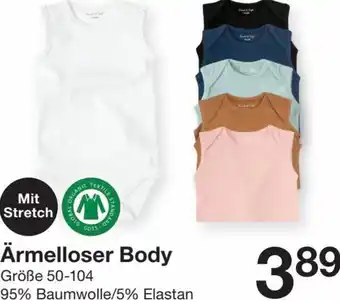 Zeeman Ärmelloser Body 50-104 Angebot