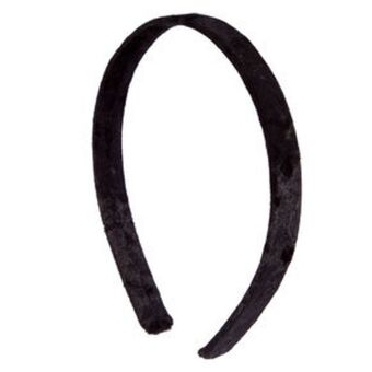 Claire's Black velvet headband Angebot