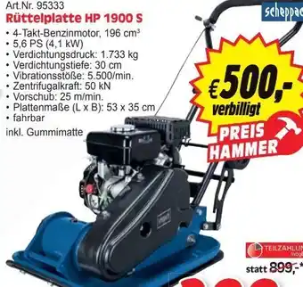 Zgonc Rüttelplatte hp1900s Angebot