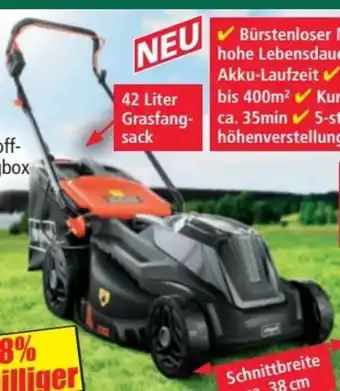 Norma Li-ion akku-rasenmäher bmp 380-pros Angebot