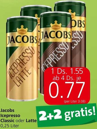 Spar Jacobs Icepresso Classic oder Latte 0,25 Liter Angebot
