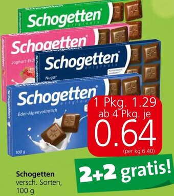 Spar Schogetten 100 g Angebot