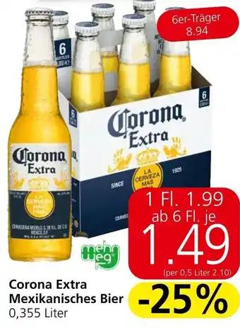 Spar Corona Extra Mexikanisches Bier 0,355 Liter Angebot