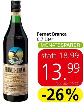 Spar Fernet Branca 0,7 Liter Angebot
