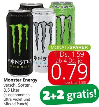 Spar Monster Energy 0,5 Liter Angebot