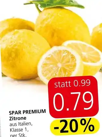 Spar SPAR Premium Zitrone per Stk. Angebot