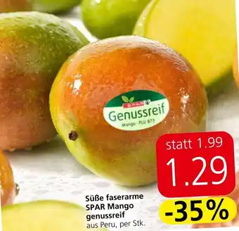Spar Süße faserarme SPAR Mango genussreif per Stk. Angebot