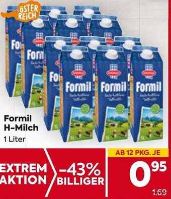 Billa Formil H-Milch 1 Liter Angebot