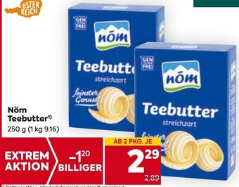 Billa Nöm Teebutter 250 g Angebot