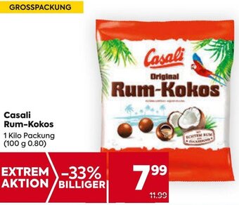 Billa Casali Rum-Kokos 1kilo Angebot