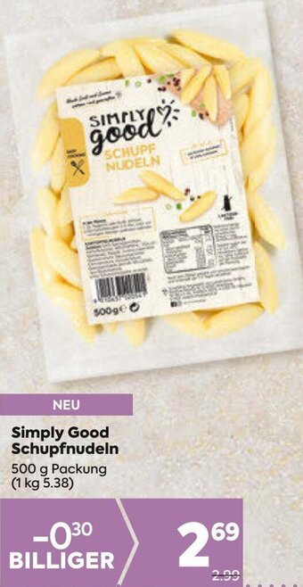 Billa Simply Good Schupfnudeln 500 g Angebot