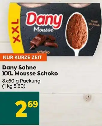 Billa Dany Sahne XXL Mousse Schoko 8 x 60 g Angebot