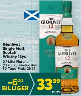 Billa Glenlivet Single Malt Scotch Whisky 12yo 0,7 Liter Angebot
