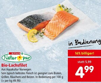 Interspar Bio-Lachsfilet 100 g Angebot