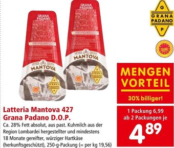 Interspar Latteria Mantova 427 Grana Padano D.O.P. 250 g Angebot