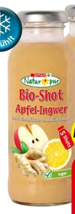 Spar Bio shot apfel ingwer Angebot
