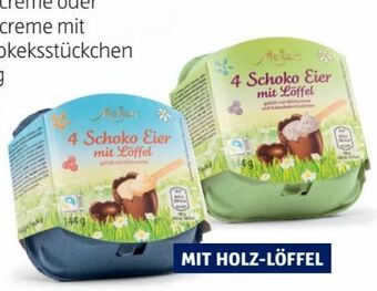 Hofer Schoko eier mit löffel Angebot