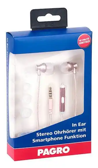 Pagro Diskont Pagro in-ear kopfhörer mit handy-funktion rosegold Angebot