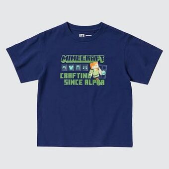 UNIQLO Kids minecraft ut graphic t-shirt Angebot