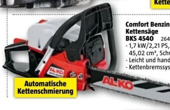Bauhaus Comfort benzin-kettensäge bks 4540 Angebot