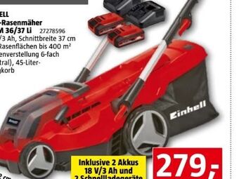 Bauhaus Akku-rasenmäher ge-cm 36-37 li Angebot