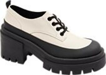 Deichmann Chunky dandy schnürer in schwarz-weiß Angebot