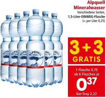 Interspar Alpquell Mineralwasser 1,5 Liter Angebot