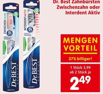 Interspar Dr. Best Zahnbürsten Zwischenzahn oder Interdent Aktiv Angebot