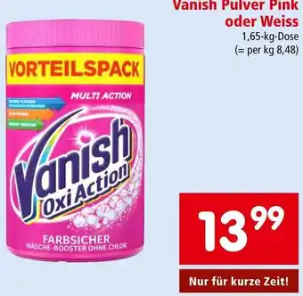 Interspar Vanish Pulver Pink oder Weiss 1,65 kg Angebot