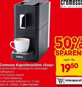 Cremesso Kapselmaschine Easy