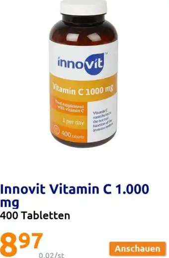 Action Innovit Vitamin C 1.000 mg 400 Tabletten Angebot