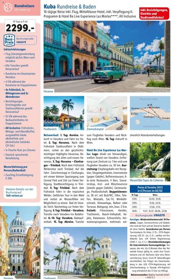 Lidl Kuba Rundreise & Baden Angebot