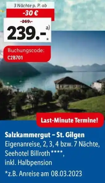 Lidl Salzkammergut-St. Gilgen Angebot