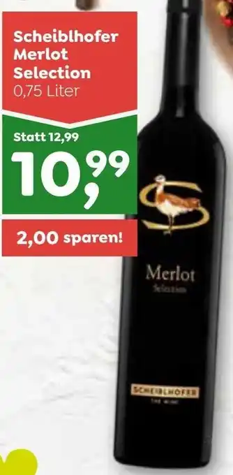 ADEG Scheiblhofer Merlot Selection 0,75 Liter Angebot