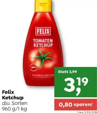 ADEG Felix Ketchup 960 g/ 1 kg Angebot
