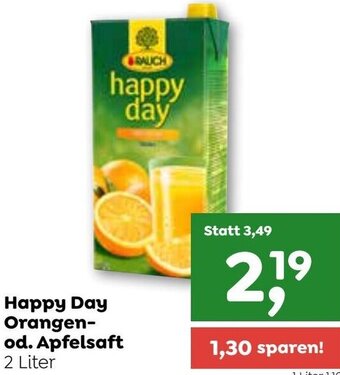 ADEG Happy Day Orangen-od. Apfelsaft 2 Liter Angebot