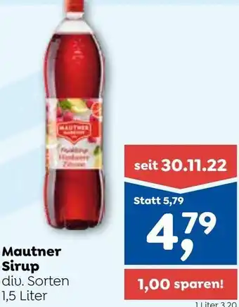 ADEG Mautner Sirup 1,5 Liter Angebot