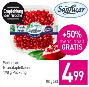 Sutterlüty SanLucar Granatapfelkerne 190 g Angebot
