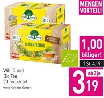 Sutterlüty Willi Dungl Bio Tee 20 Teebeutel Angebot